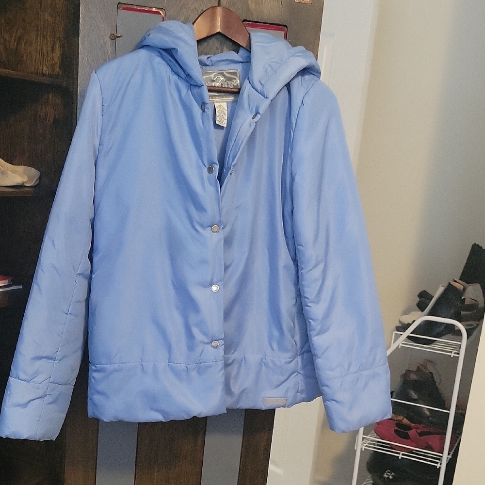 Women's Blue Hooded Jacket